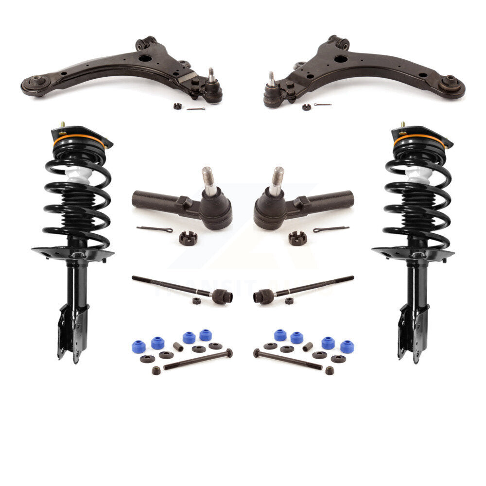 Arms And Complete Shock Tie Rods Link Sway Bar Front Kit For Oldsmobile Intrigue