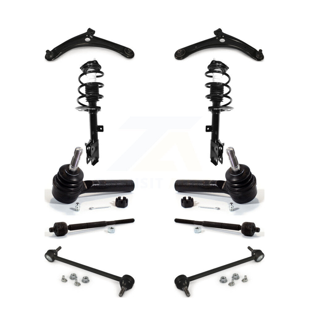 Arms And Complete Shock Tie Rods Link Sway Bar Front Kit (10Pc) For Jeep Patriot