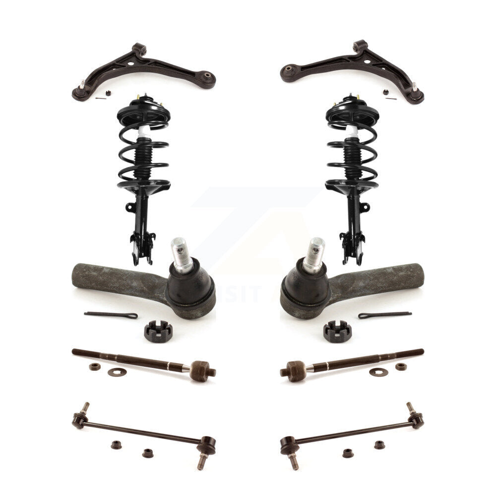 Arms & Complete Shock Tie Rods Link Sway Bar Front Kit (10Pc) For Honda Odyssey