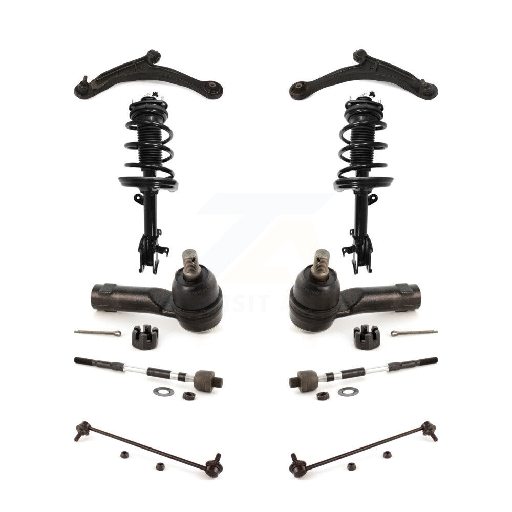 Arms Complete Shock Tie Rods Link Sway Bar Front Kit (10Pc) For Honda Ridgeline