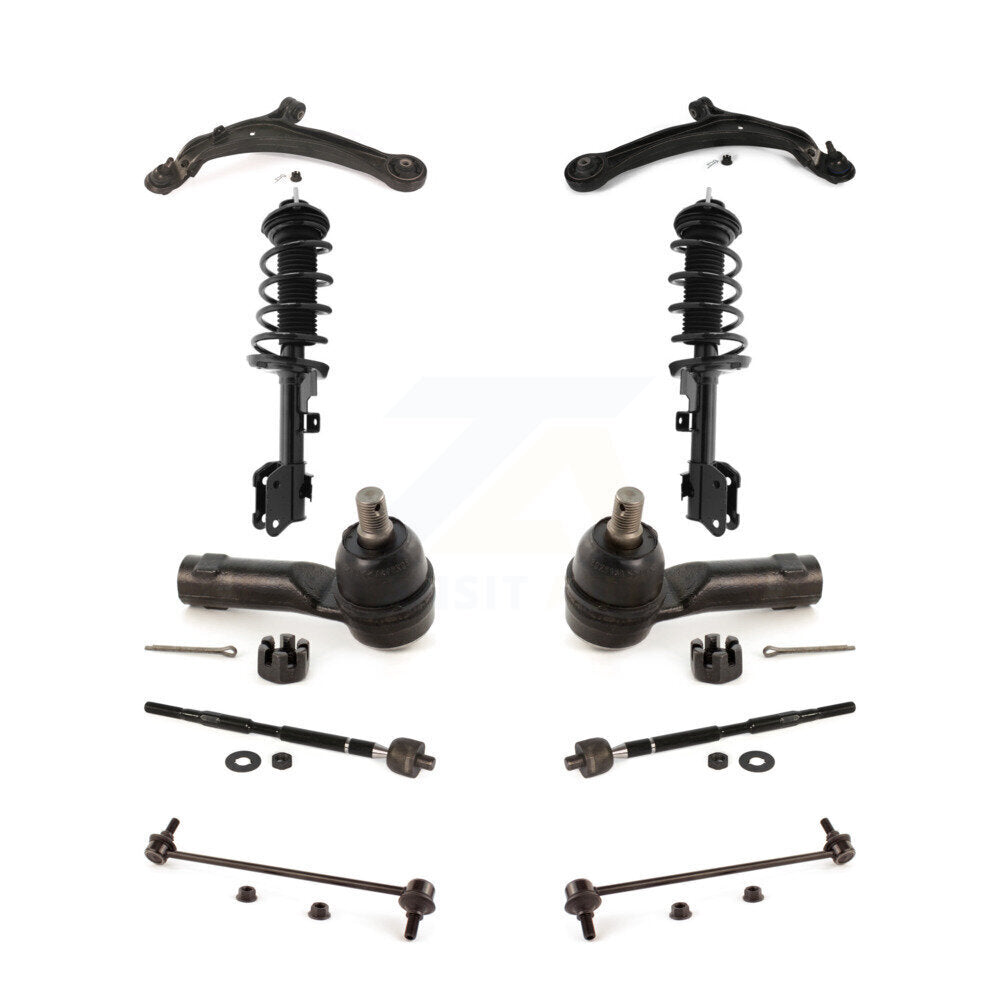 Arms & Complete Shock Tie Rods Link Sway Bar Front Kit (10Pc) For Honda Odyssey