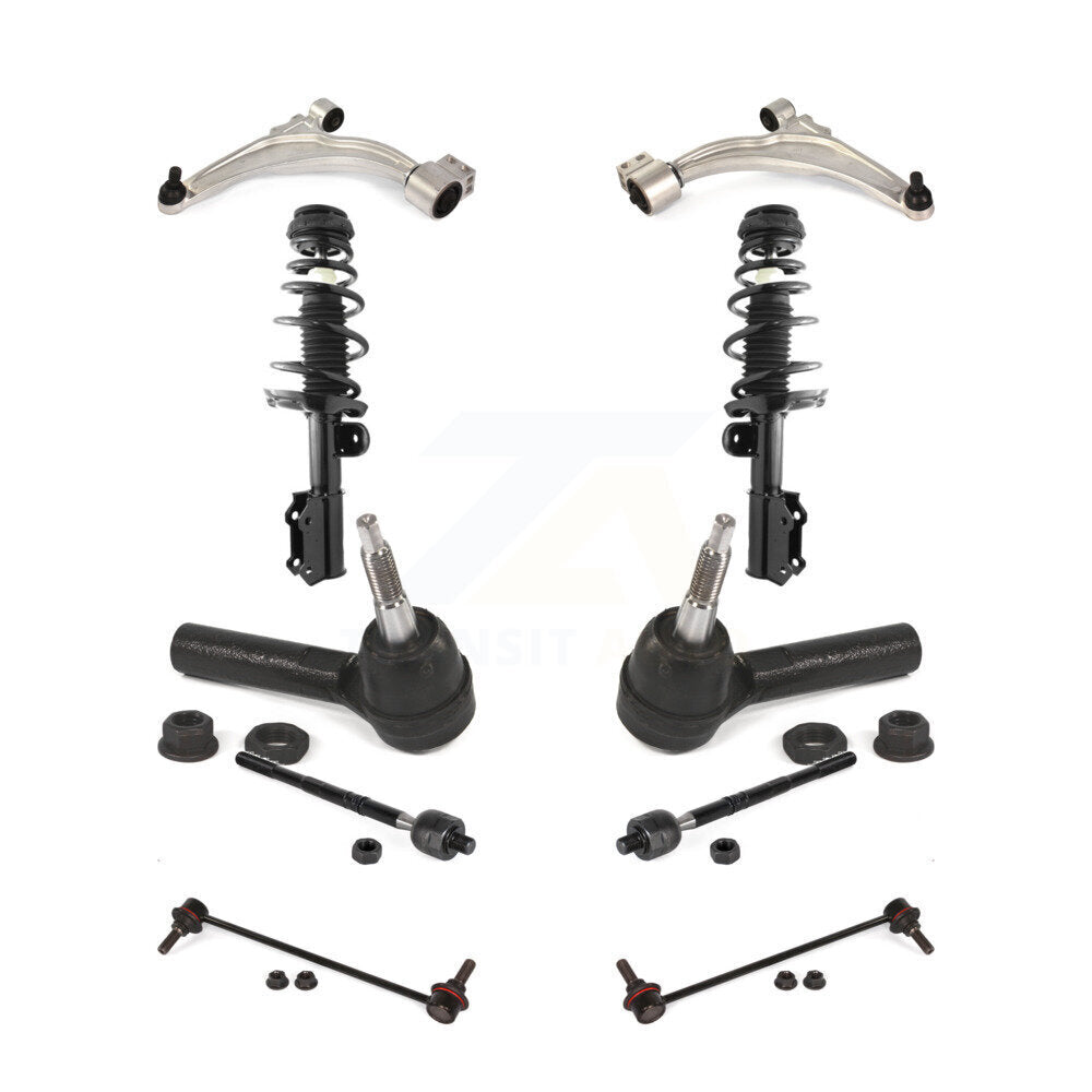 Arms Complete Shock Tie Rods Link Sway Bar Front Kit (10Pc) For Chevrolet Cruze