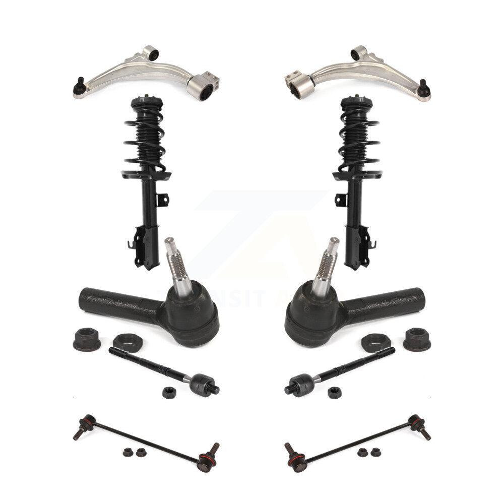 Arms Complete Shock Tie Rods Link Sway Bar Front Kit (10Pc) For Chevrolet Cruze