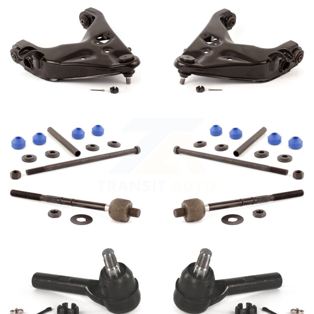 Arm And Ball Joint Tie Rod End Link Front Kit (8Pc) For Ford Explorer Sport Trac