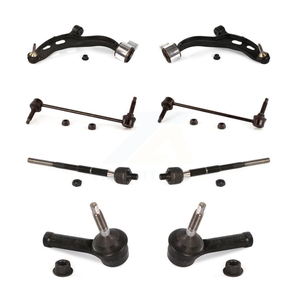 Arm And Ball Joint Tie Rod End Link Front Kit (8Pc) For Ford Police Interceptor