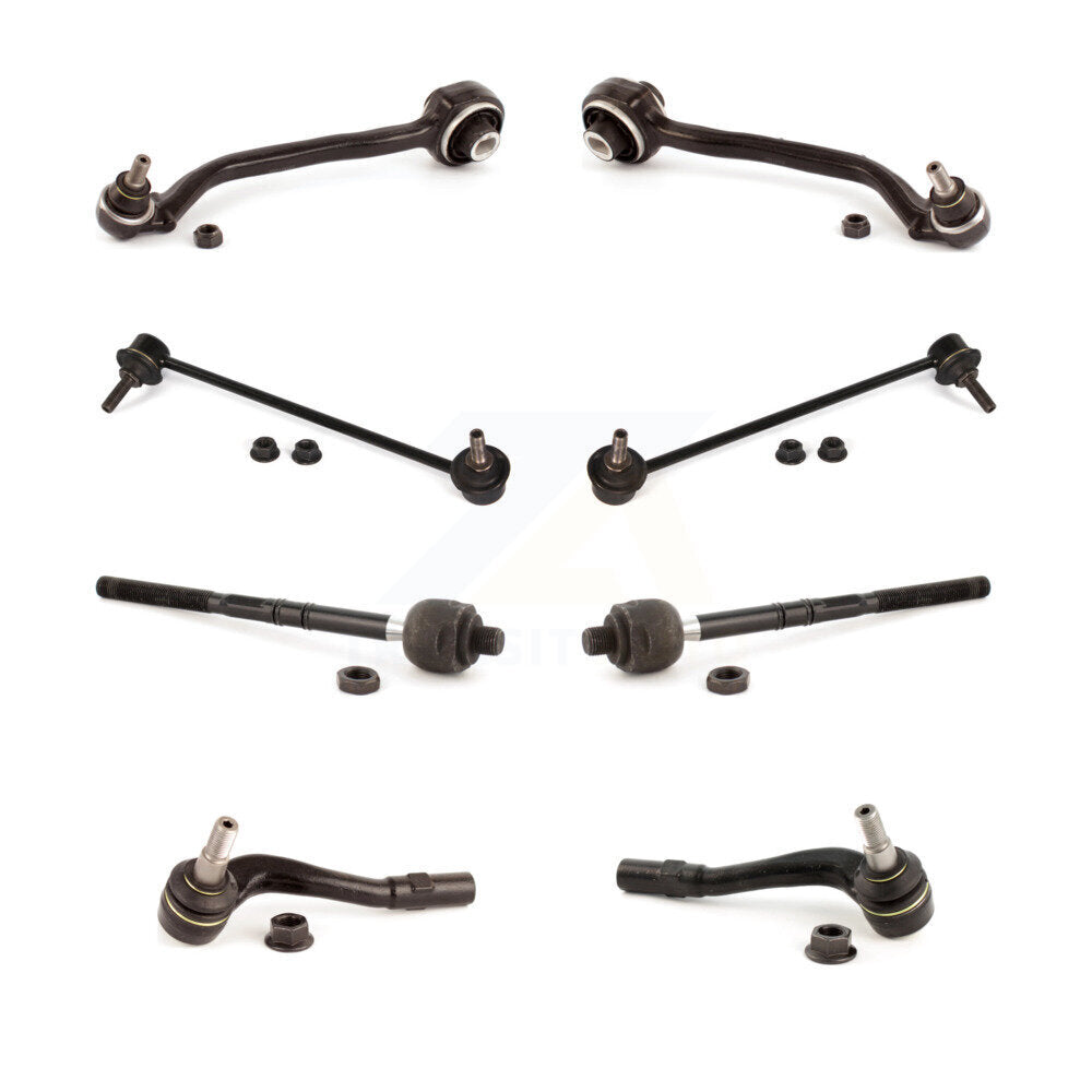 Arm Ball Joint Tie Rod End Link Front Kit (8Pc) For Mercedes-Benz C230 C240 C280