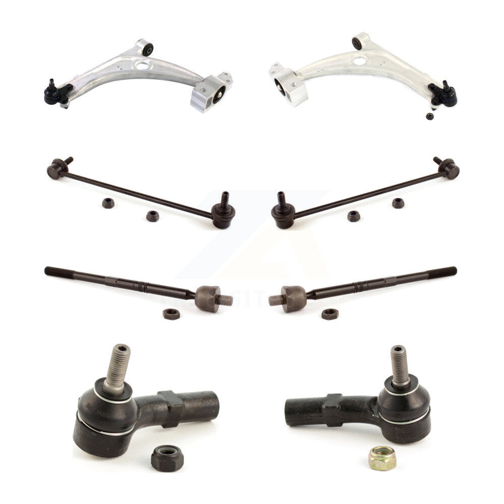 Arm And Ball Joint Tie Rod End Link Front Kit (8Pc) For 2006 Volkswagen Passat