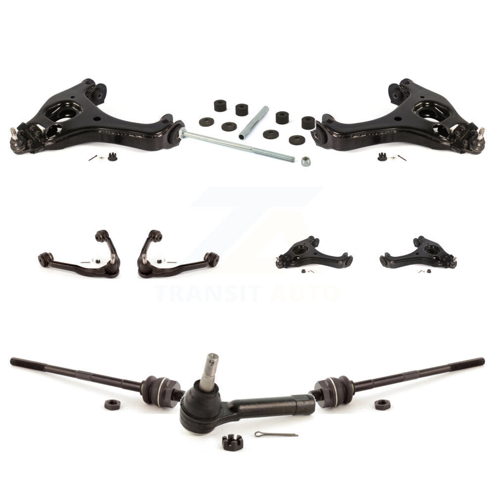 Arms Lower Ball Joints Tie Rods Link Sway Bar Front Kit (10Pc) For Chevrolet GMC