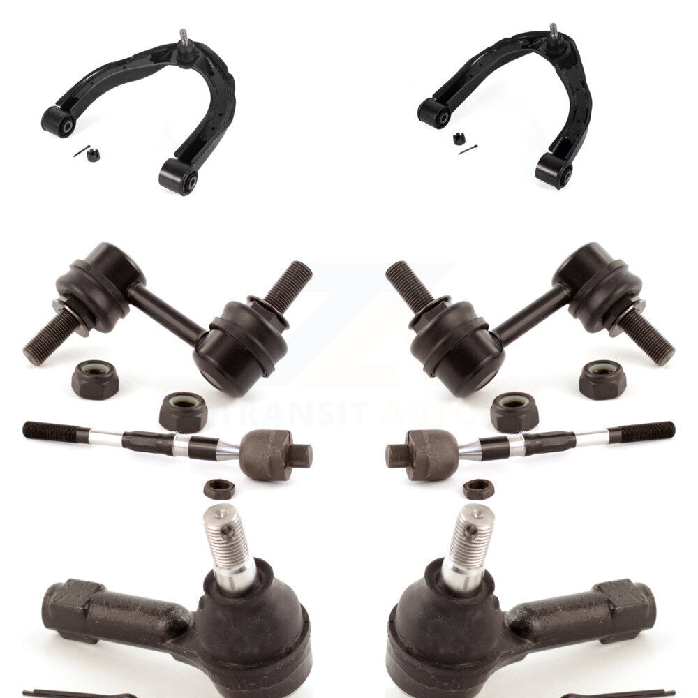 Arm And Ball Joint Tie Rod End Link Front Kit (8Pc) For Nissan Pathfinder Armada