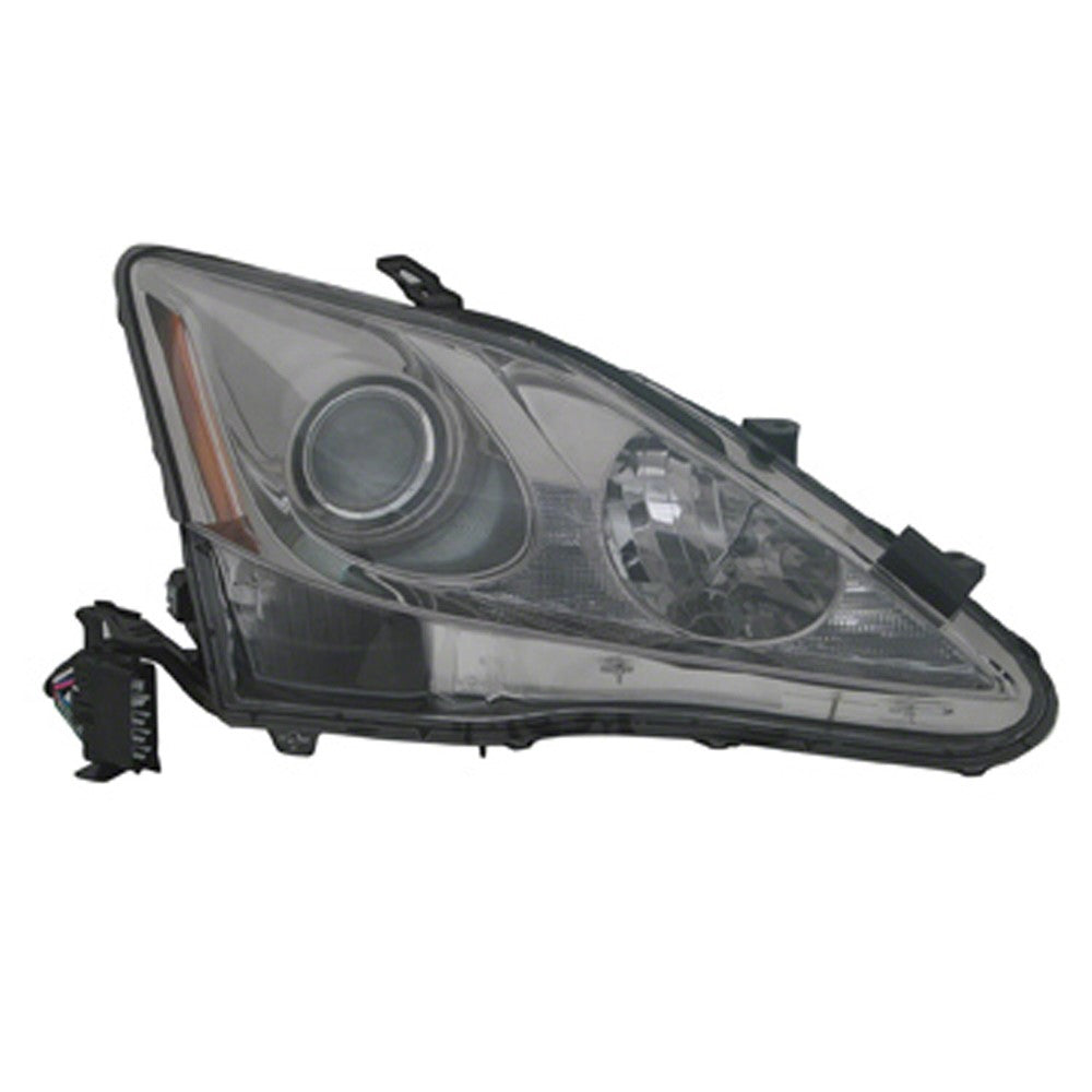 Front Right Passenger Side Halogen Headlight Lens And Housing 2006-2008 Lexus Is250, Is350