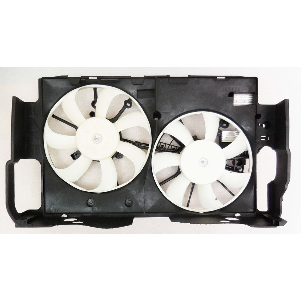 Radiator And Condenser Fan Assembly With Two Fans Side By Side 2015-2021 Lexus Nx200t, Nx300