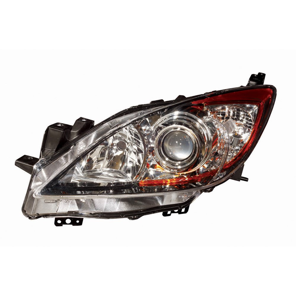 Front Left Driver Side Halogen Headlight Lens And Housing 2010-2013 Mazda 3