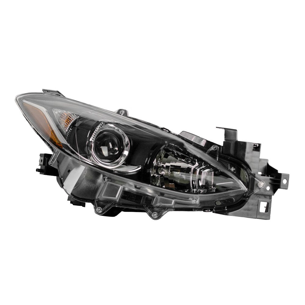 Front Right Passenger Side Halogen Headlight Lens And Housing 2014-2016 Mazda 3