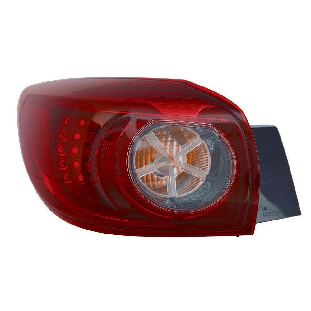 Rear Left Driver Side Outer Led Tail Light Assembly 2014-2018 Mazda 3