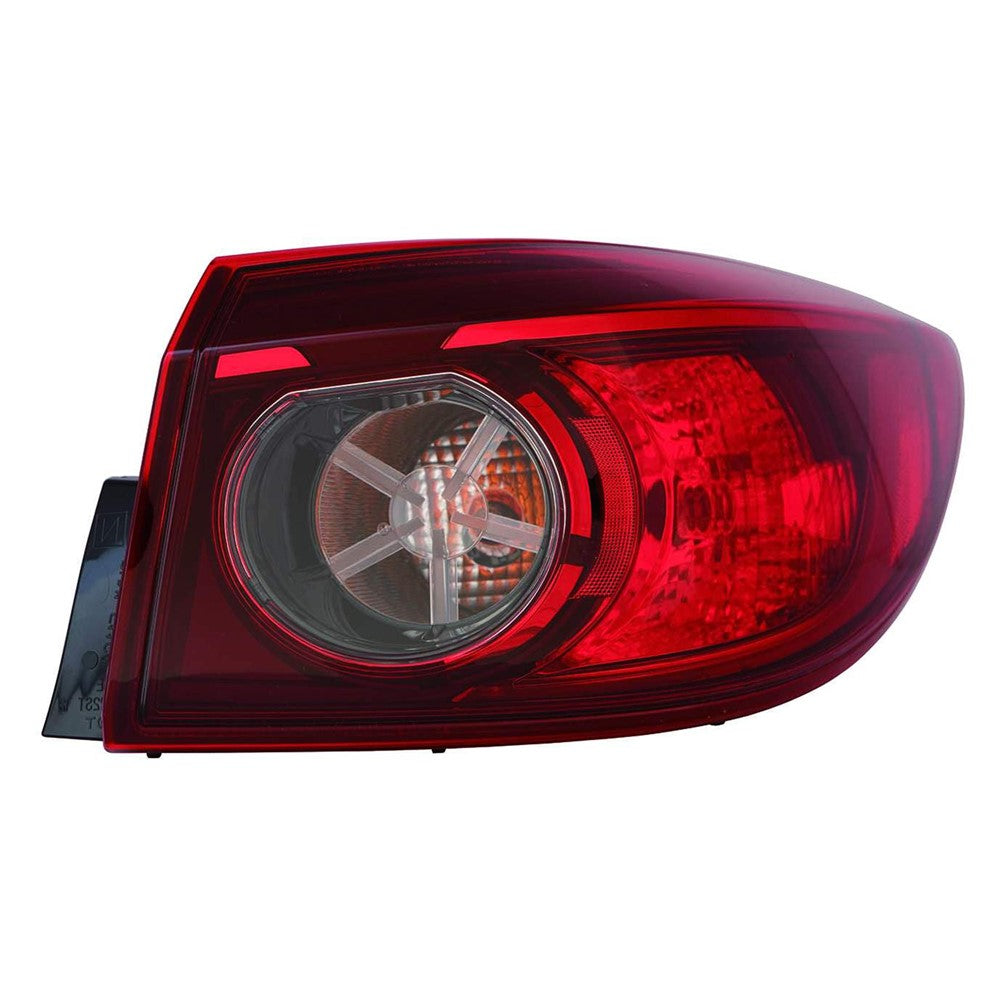 Rear Right Passenger Side Outer Bulb Type Tail Light Assembly 2014-2018 Mazda 3