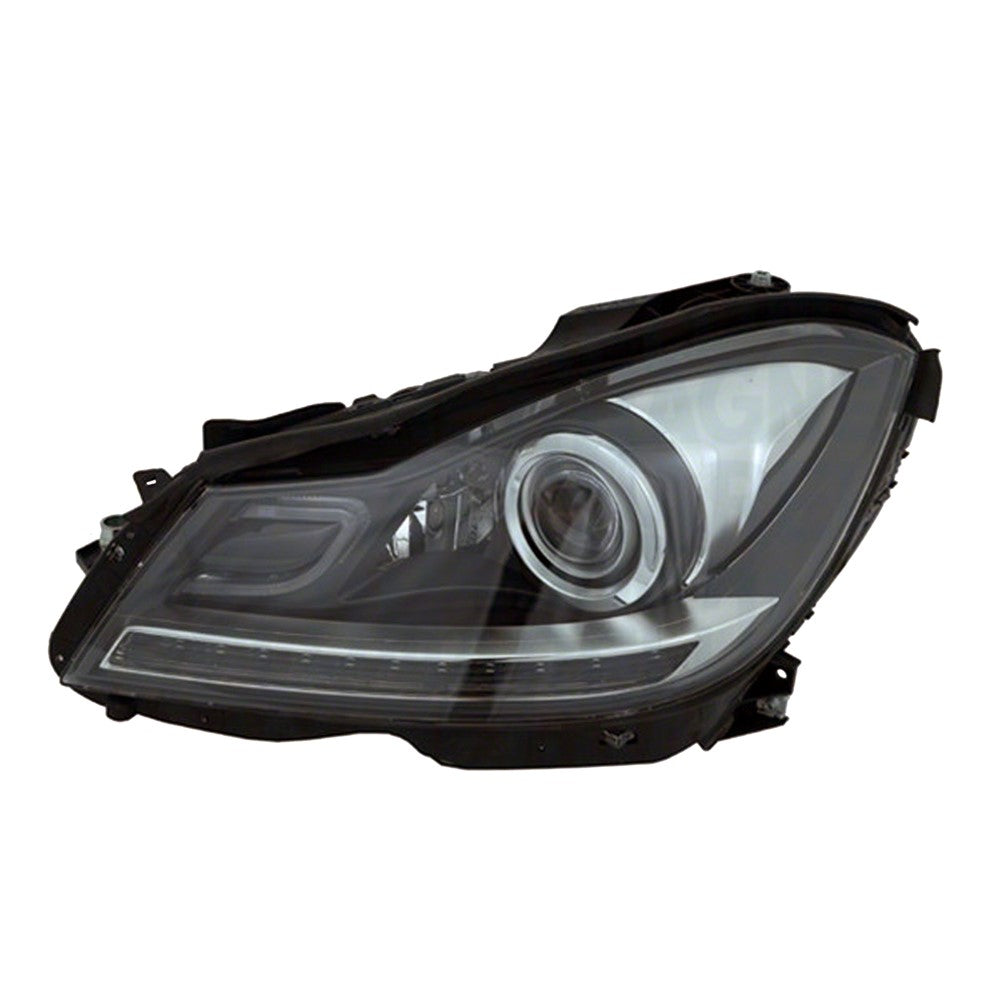 Left Driver Side Hid Head Lamp Lens And Housing 2012-2015 Mercedes-Benz C250, C300, C350, C63 Amg