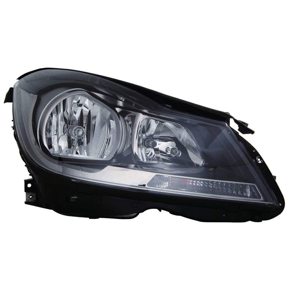 Front Right Passenger Side Halogen Headlight Assembly 2012-2015 Mercedes-Benz C250, C300, C350, C63 Amg