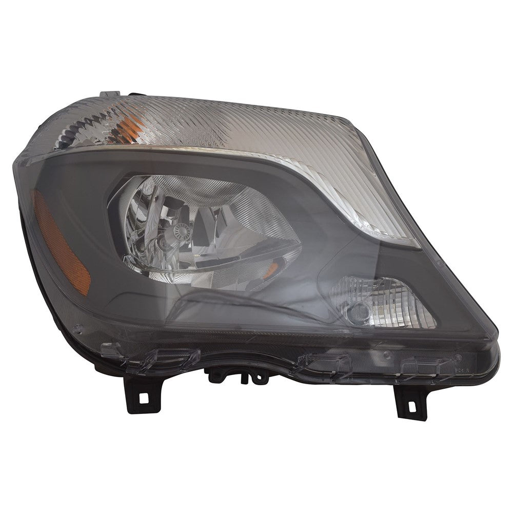 Front Right Passenger Side Halogen Headlight Assembly 2014-2017 Mercedes-Benz Sprinter 2500, Sprinter 3500