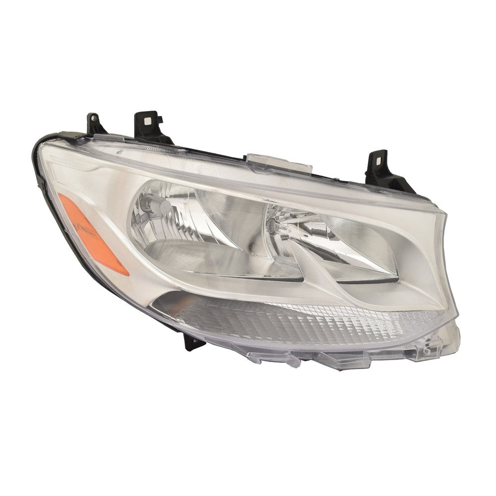 Front Right Passenger Side Halogen Headlight Assembly 2019-2025 Mercedes-Benz Sprinter 2500, Sprinter 3500, Sprinter 4500, Sprinter 3500xd