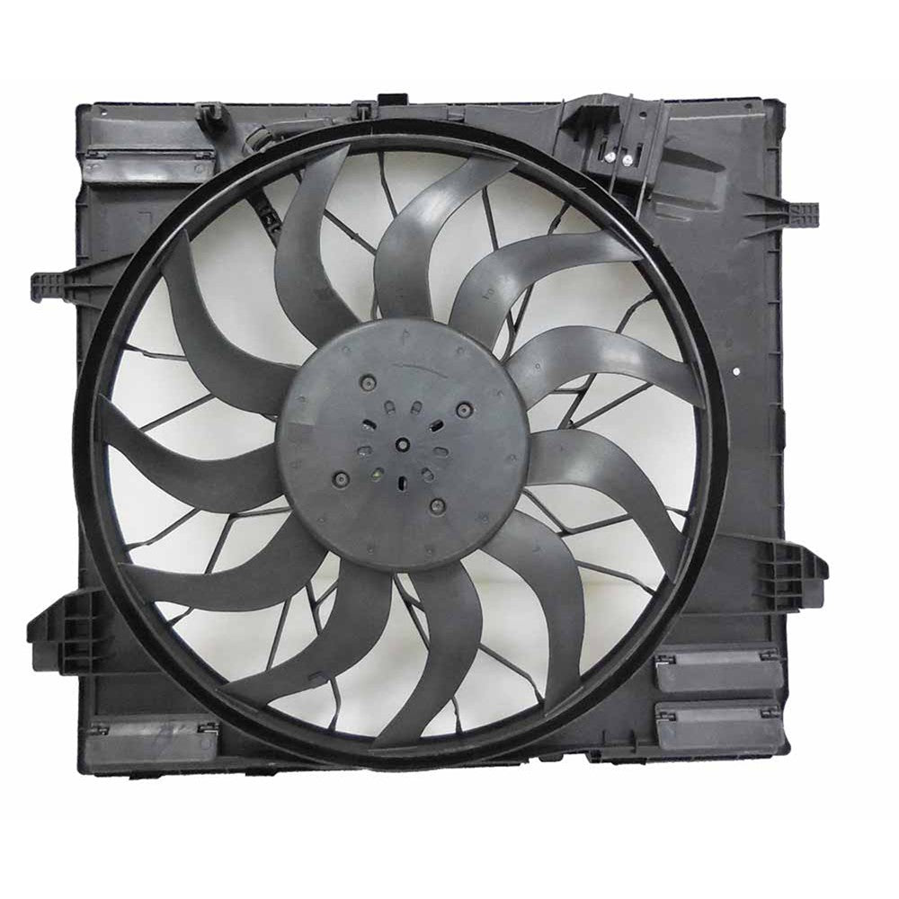 Radiator And Condenser Fan Assembly With One Big Fan 2012-2019 Mercedes-Benz Ml350, Ml63 Amg, Gl350, Gl450, Gl550, Gl63 Amg, Ml250, Gle300d, Gle350