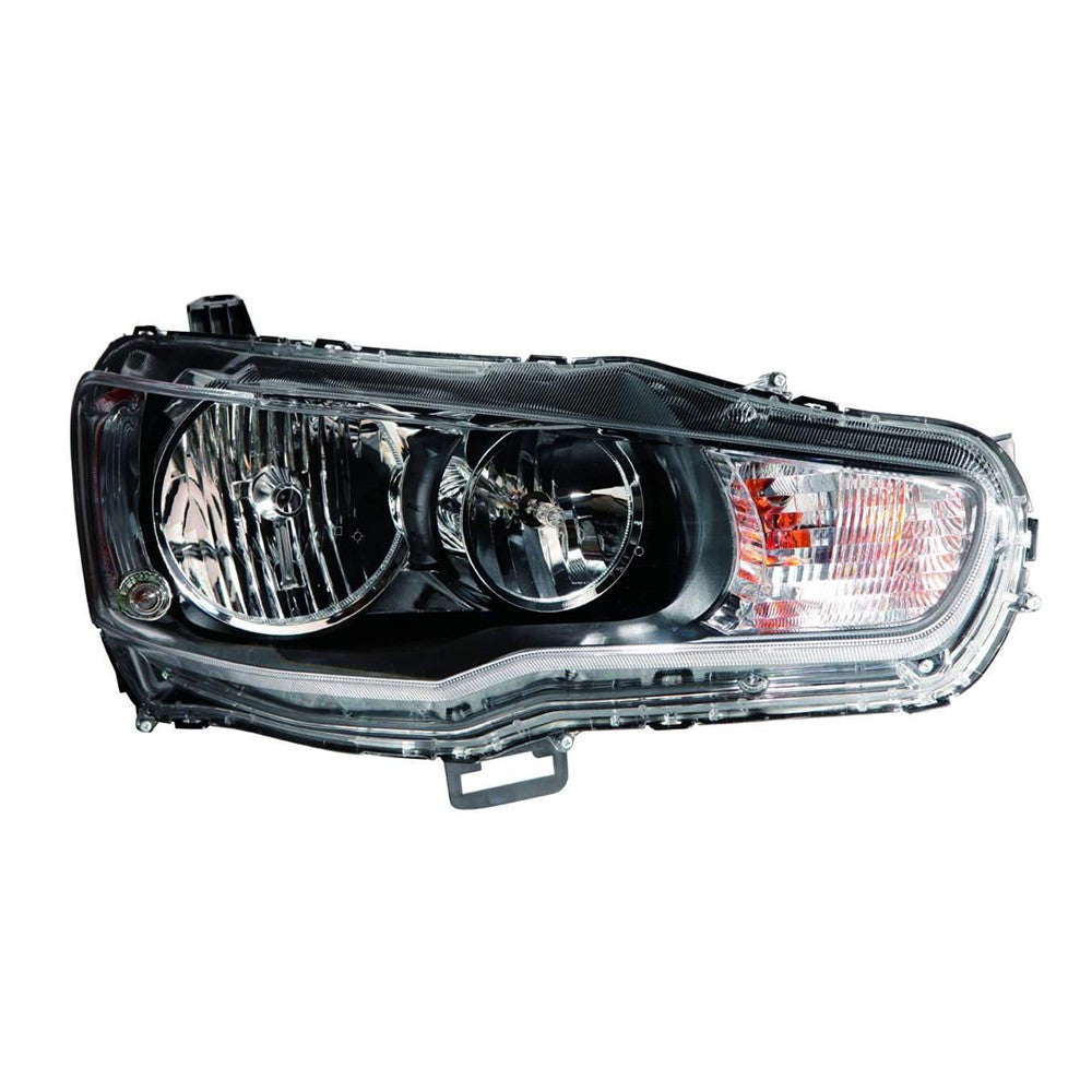 Front Right Passenger Side Halogen Headlight Assembly 2009-2017 Mitsubishi Lancer