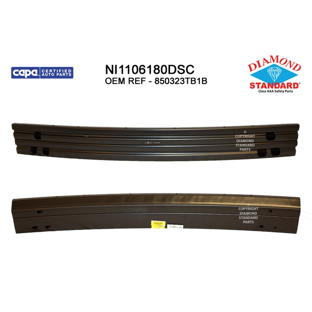 Rear Bumper Impact Bar 2013-2018 Nissan Altima