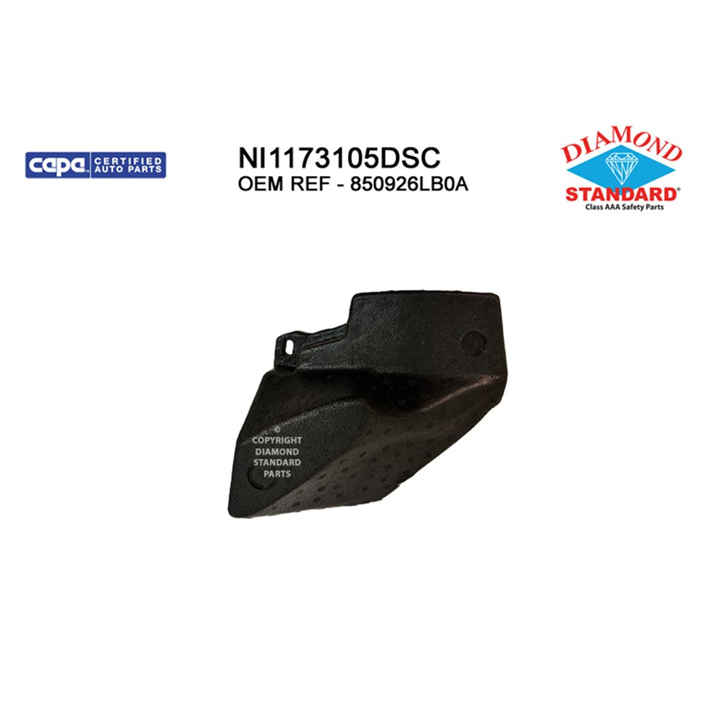 Rear Right Rear Passenger Side Bumper Impact Absorber 2020-2025 Nissan Sentra
