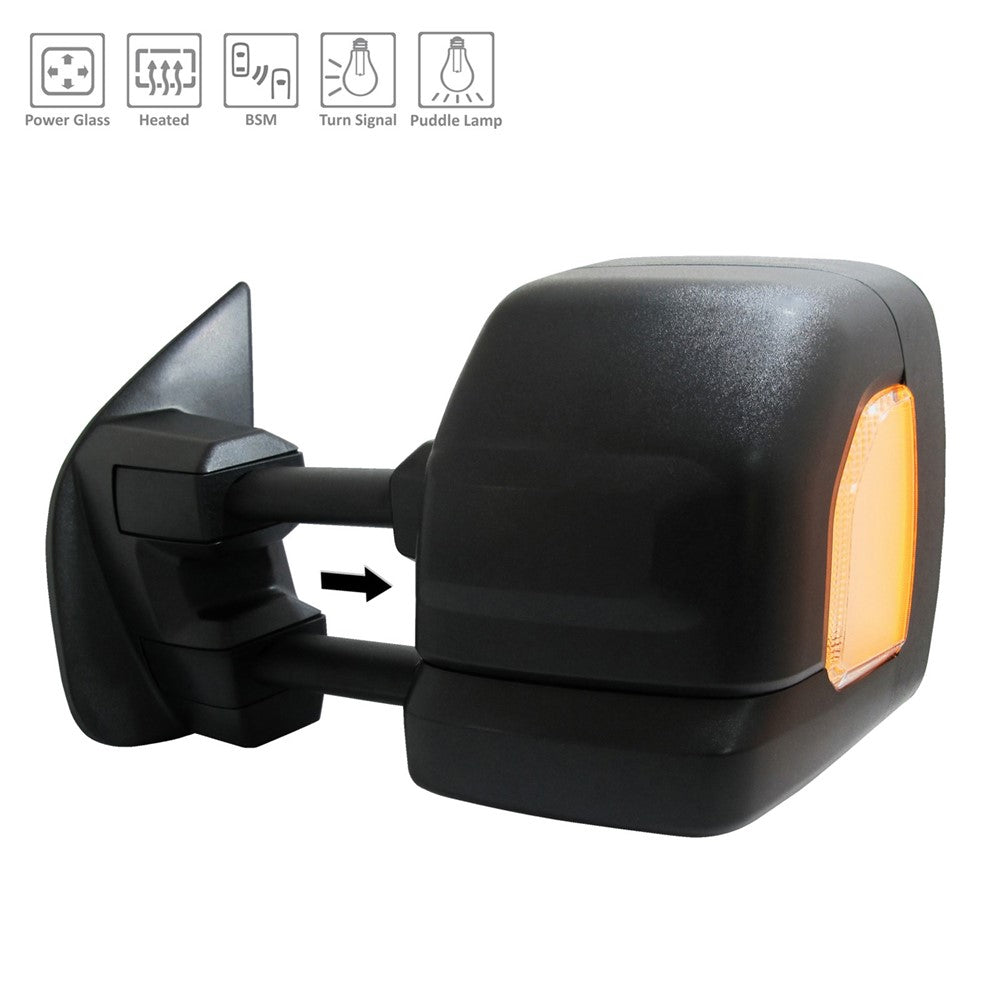 Left Driver Side Power Door Mirror 2016-2023 Nissan Titan Xd, Titan