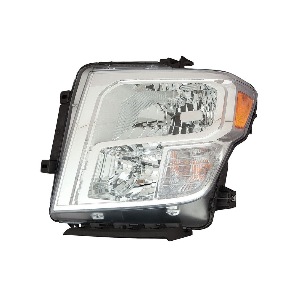 Front Left Driver Side Halogen Headlight Assembly 2016-2019 Nissan Titan Xd, Titan