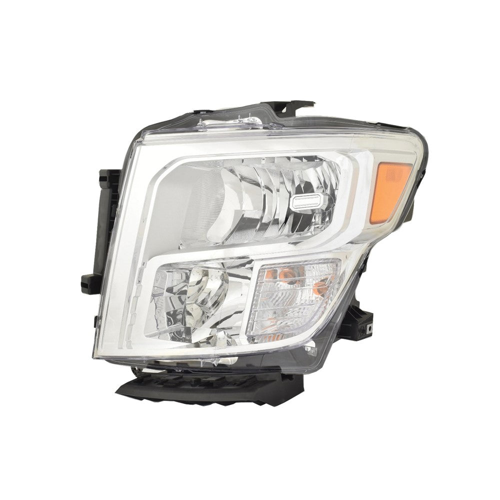 Front Left Driver Side Halogen Headlight Assembly 2020-2024 Nissan Titan, Titan Xd