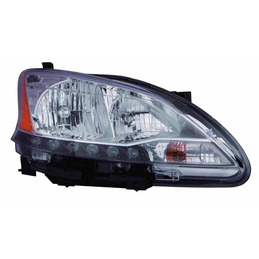 Front Right Passenger Side Halogen Headlight Assembly 2013-2015 Nissan Sentra