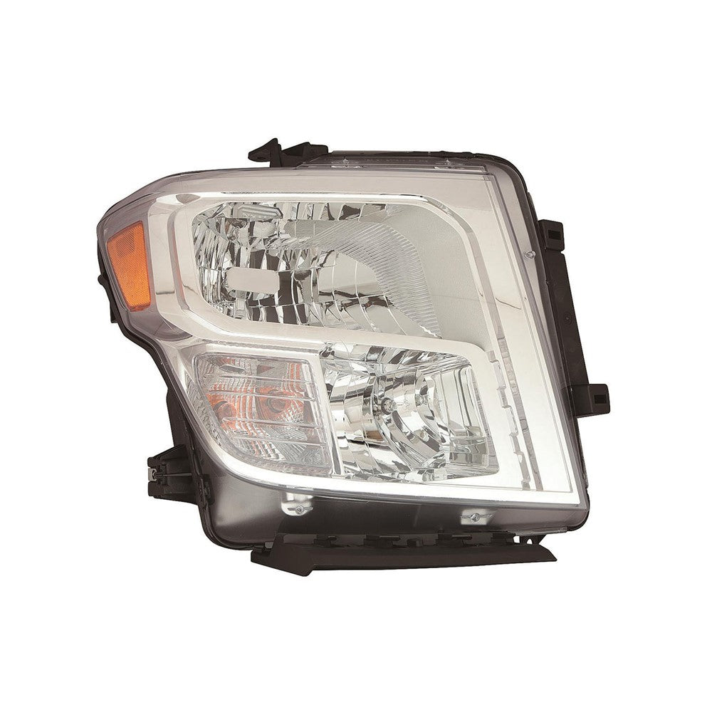Front Right Passenger Side Halogen Headlight Assembly 2016-2019 Nissan Titan Xd, Titan