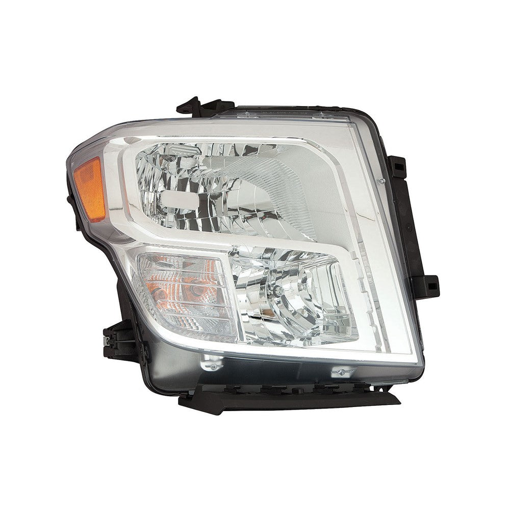 Front Right Passenger Side Halogen Headlight Assembly 2016-2019 Nissan Titan Xd, Titan