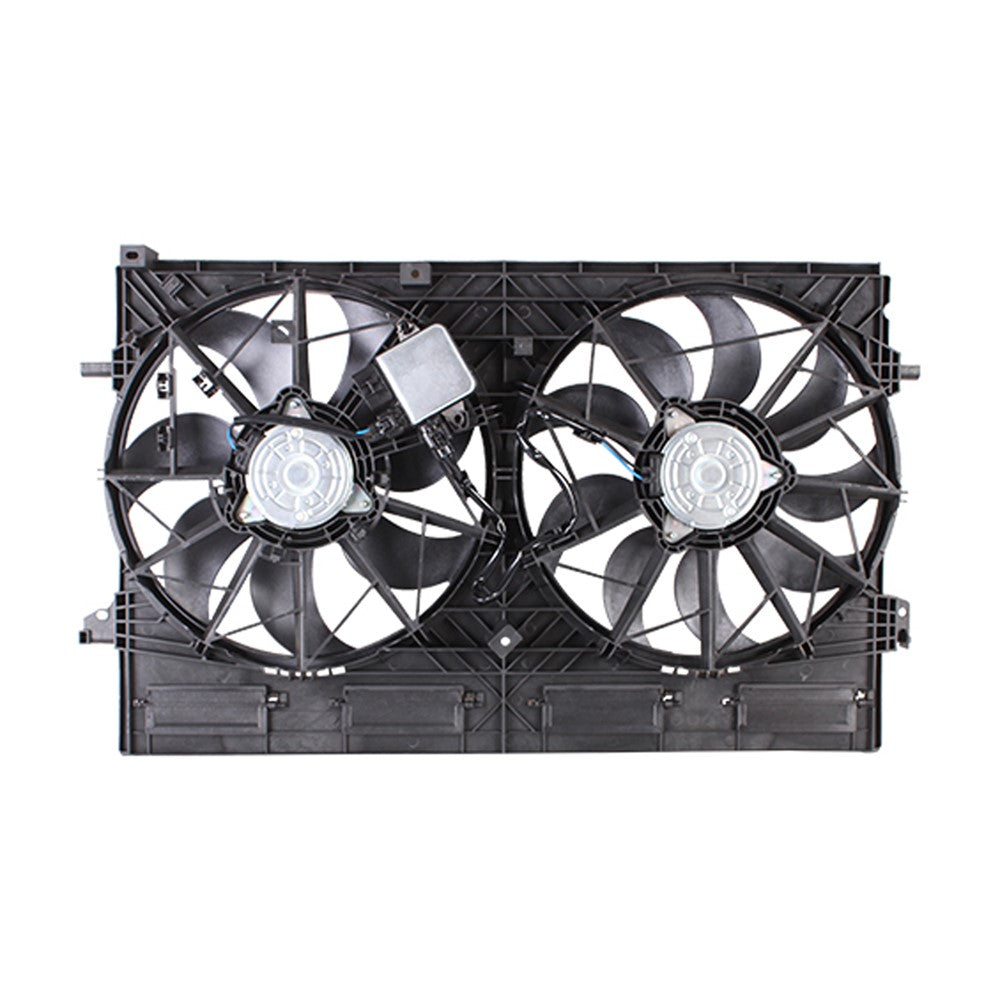 Radiator And Condenser Fan Assembly With Two Fans Side By Side Includes Control Module 2021 Nissan Rogue