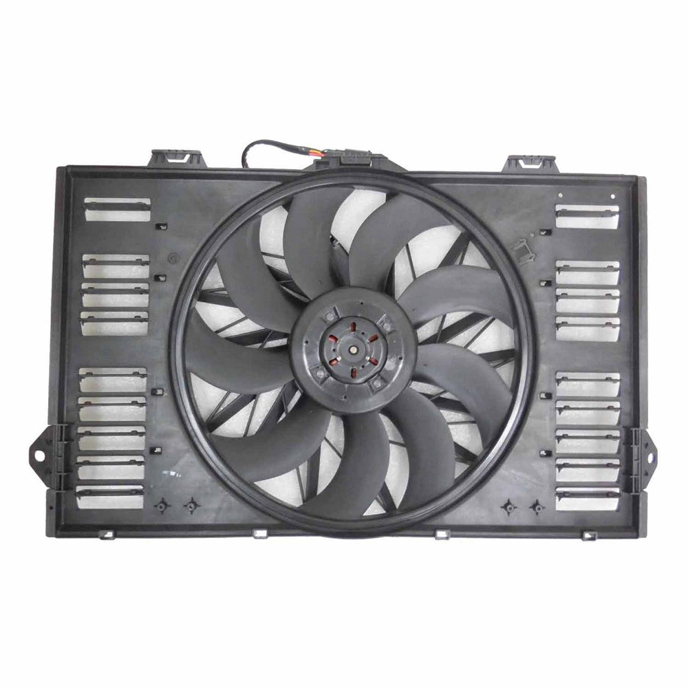 Radiator And Condenser Fan Assembly With One Big Fan 2010-2016 Porsche Panamera