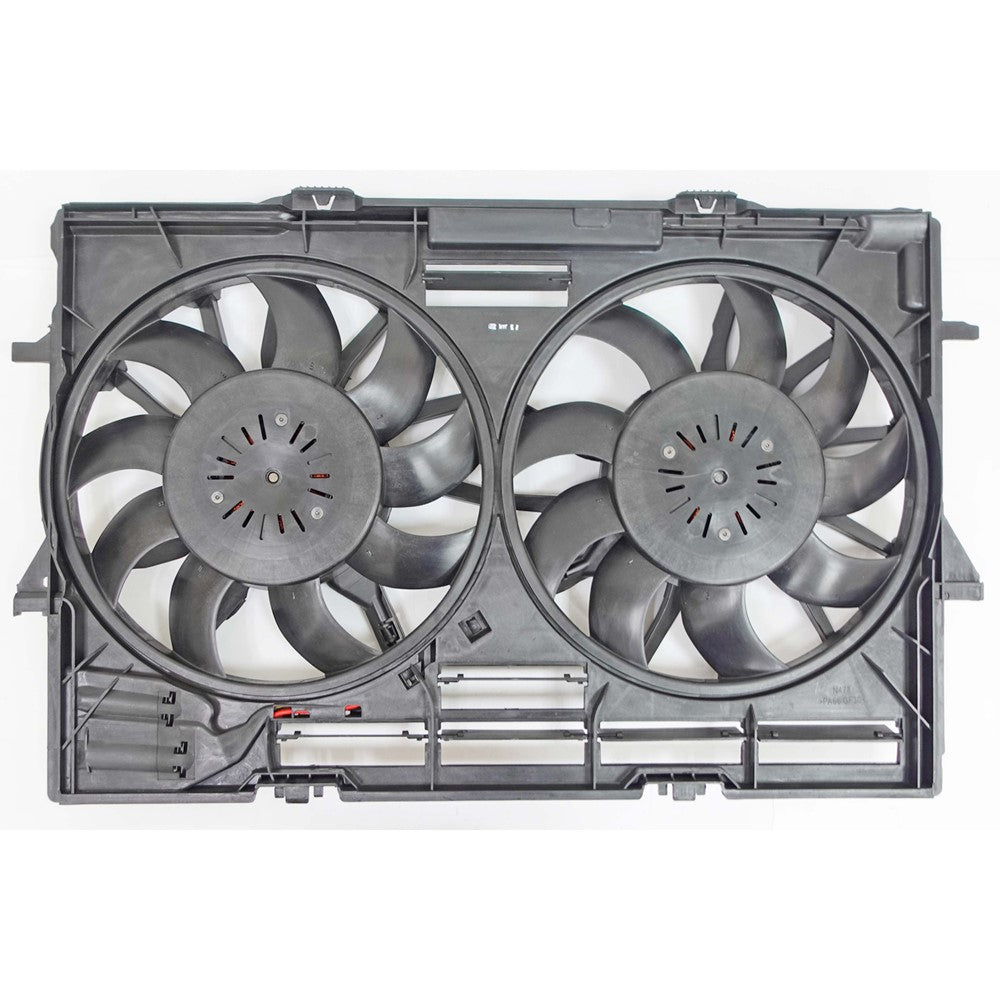 Radiator And Condenser Fan Assembly With Two Fans Side By Side 2015-2022 Porsche Macan