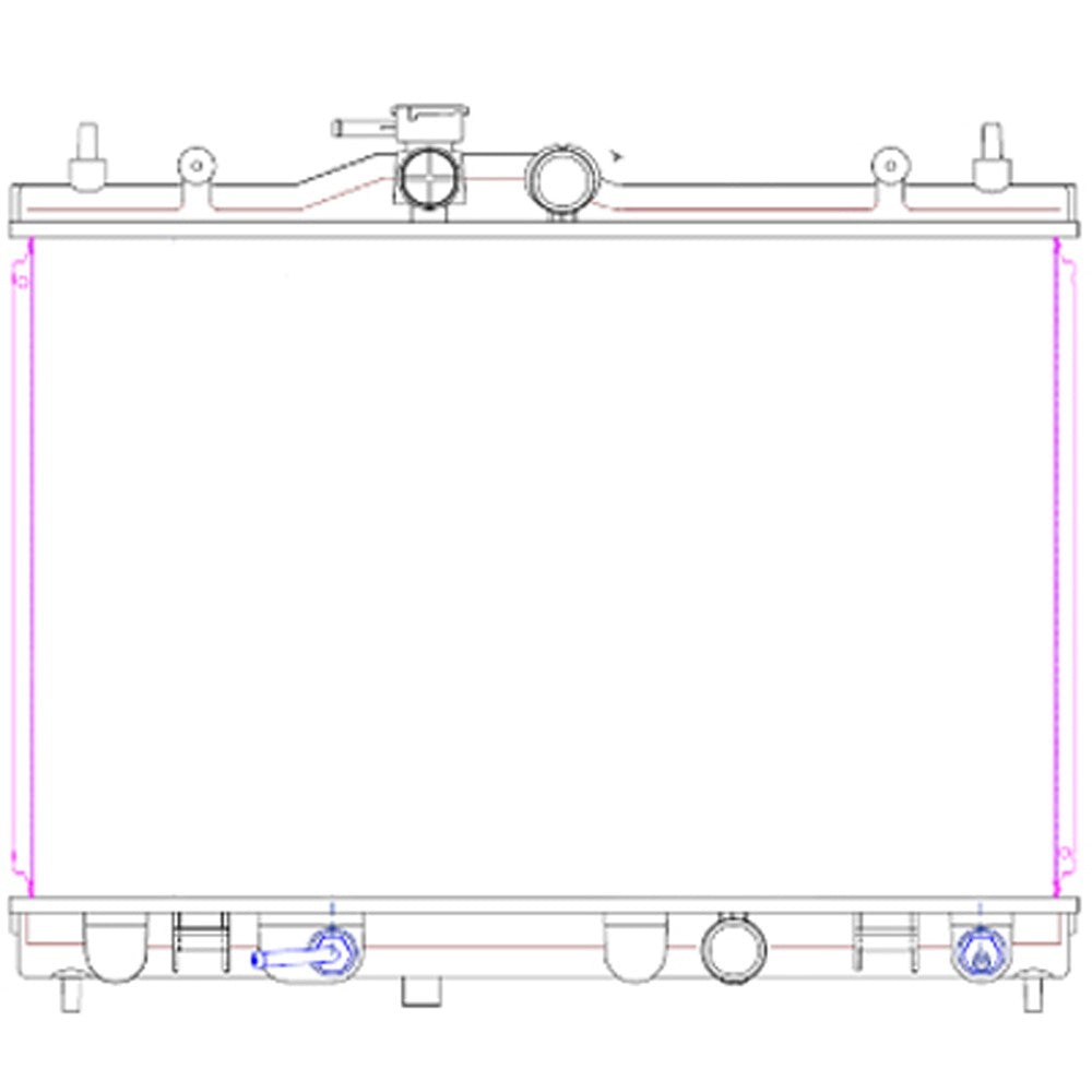 Radiator 2007-2011 Nissan Versa