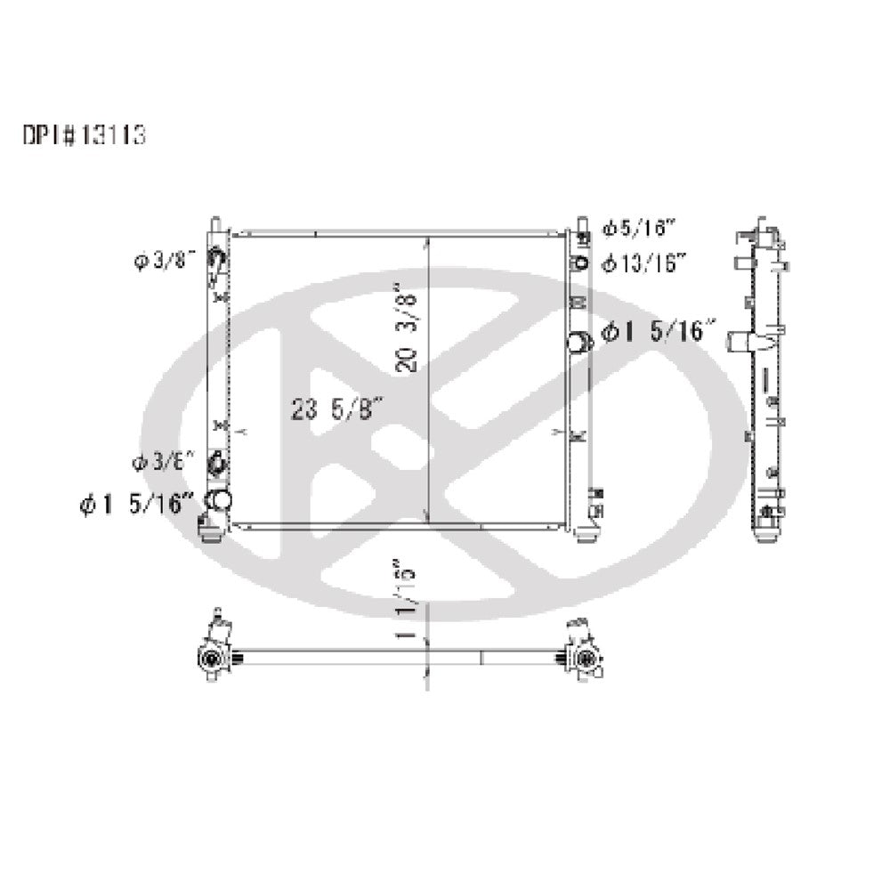Radiator 2004-2009 Cadillac Srx, Sts