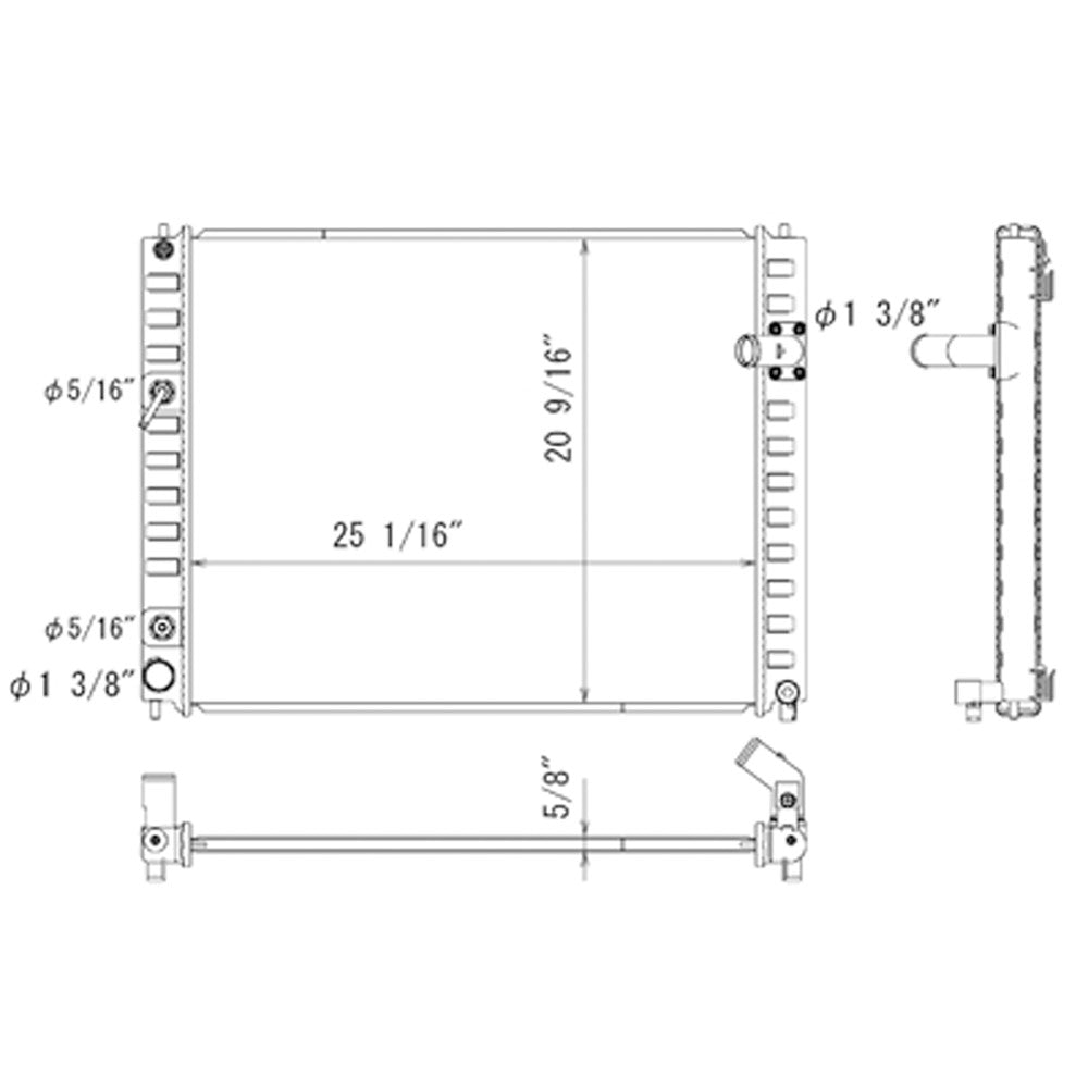 Radiator 2008-2015 Infiniti Ex35, Fx35, Ex37, Qx50