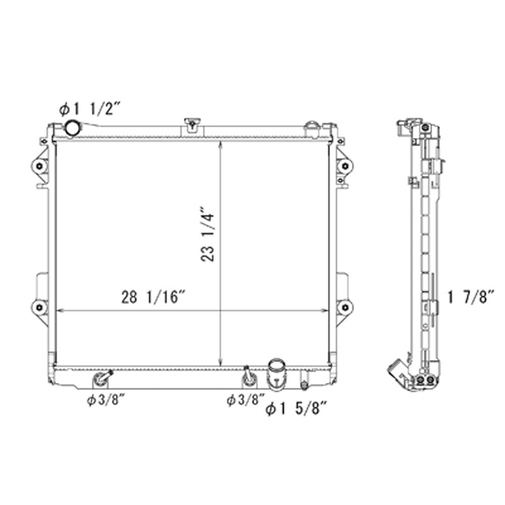 Radiator 2008-2021 Toyota Land Cruiser & Lexus Lx570