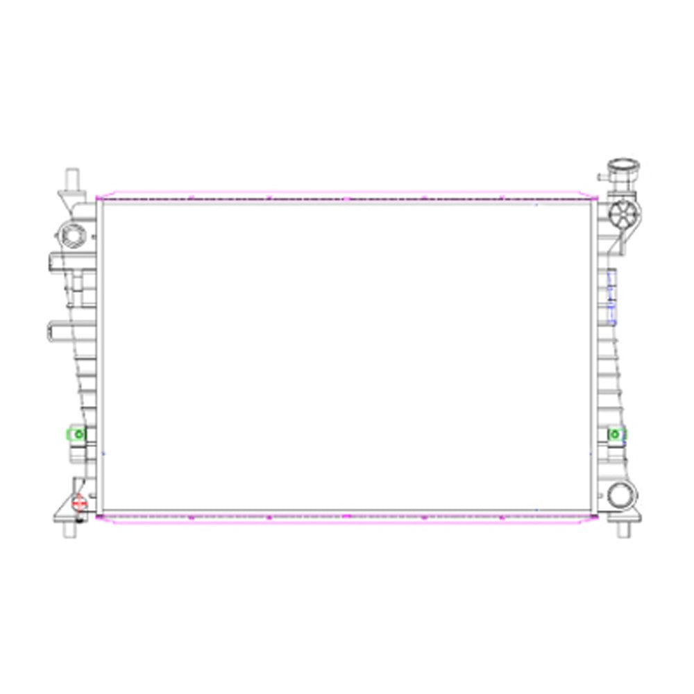 Radiator 2008-2011 Ford Focus