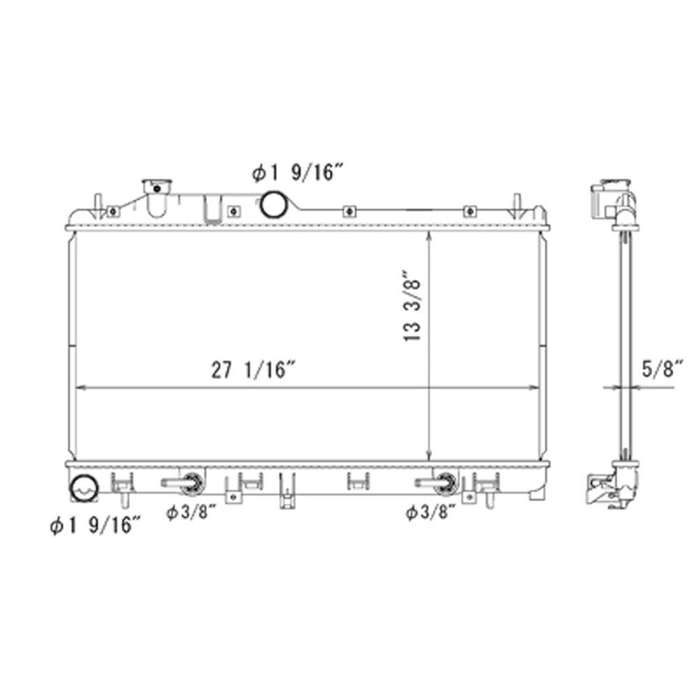 Radiator 2009-2017 Subaru Forester, Xv Crosstrek, Crosstrek