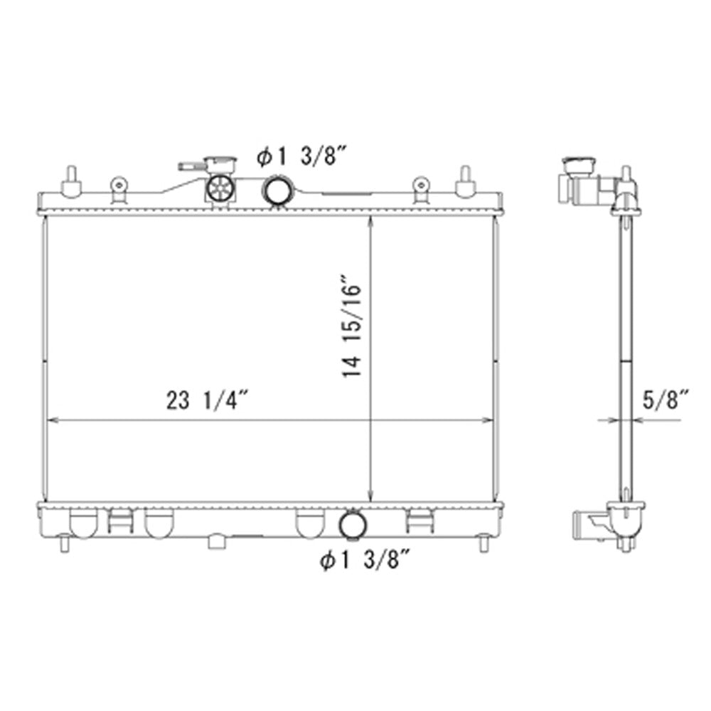 Radiator 2009-2014 Nissan Cube