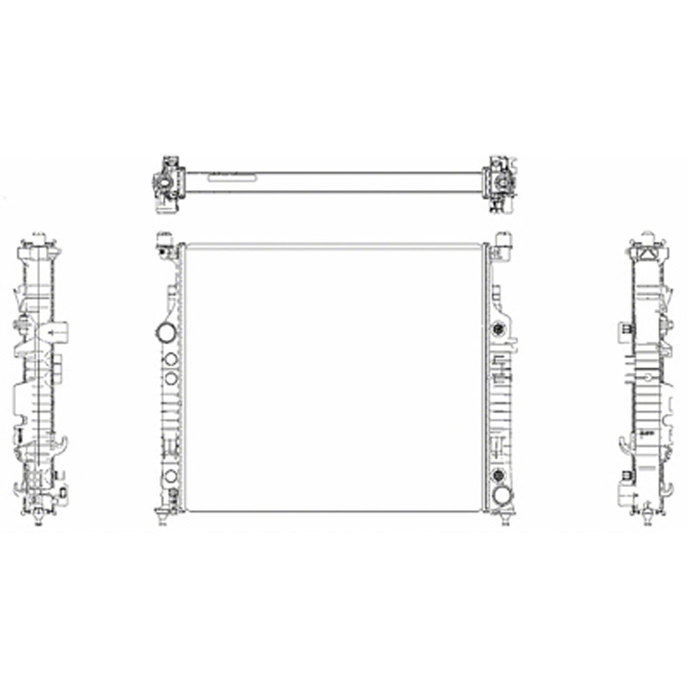 Radiator 2007-2011 Mercedes-Benz Ml63 Amg, R63 Amg, R550
