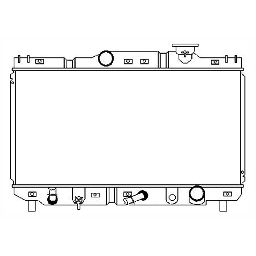 Radiator 1991-1995 Toyota Tercel, Paseo