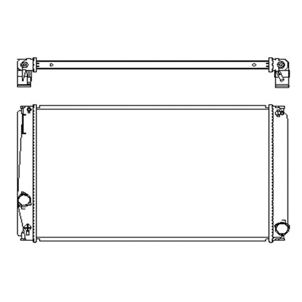 Radiator For Models Built In North America With 2.5l L4 Plastic And Aluminum 2009-2016 Toyota Rav4