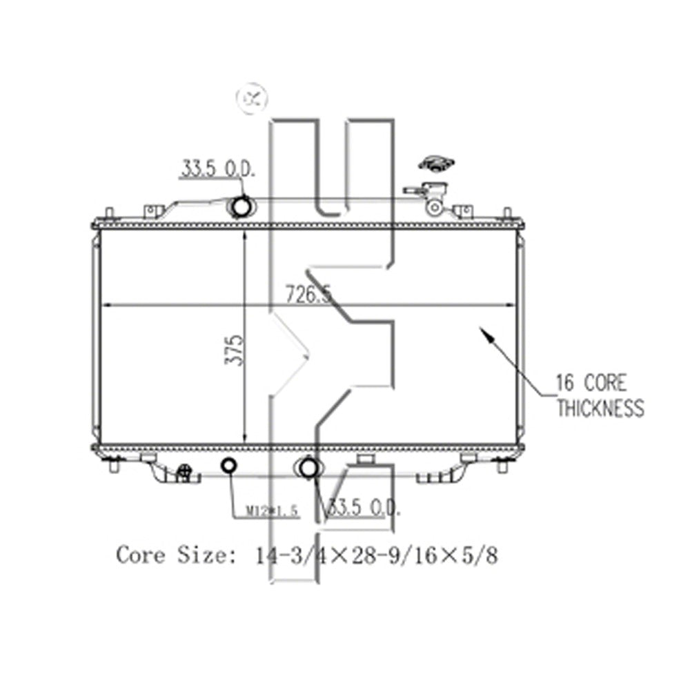 Radiator 2014-2018 Mazda 3