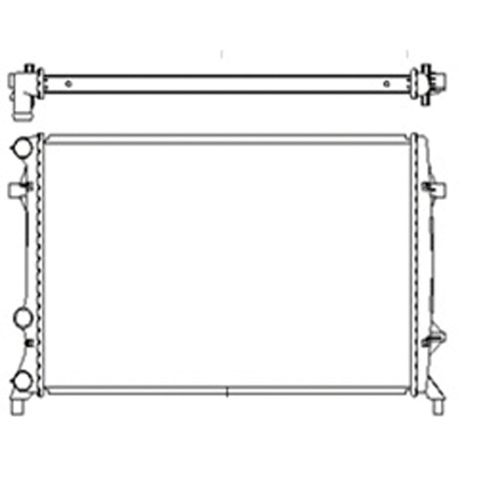 Radiator 2012-2014 Volkswagen Passat