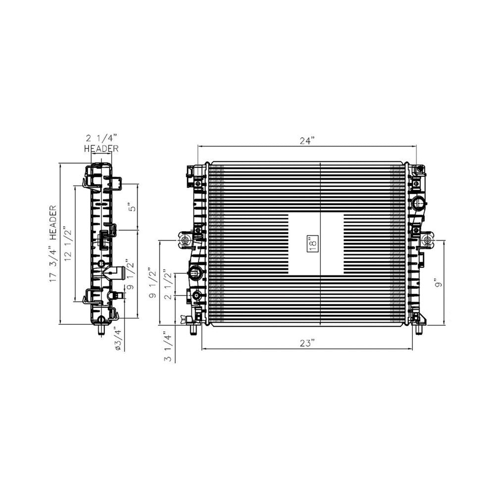 Radiator 2014-2019 Chevrolet Corvette