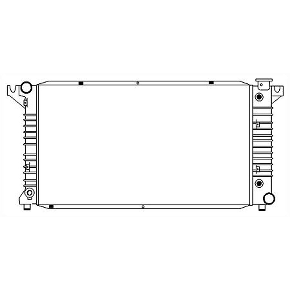 Radiator 8.0l V10 Use Rad1555 Manual Transmission 1994-2002 Dodge Pickup_dodge_fullsize(-2002)